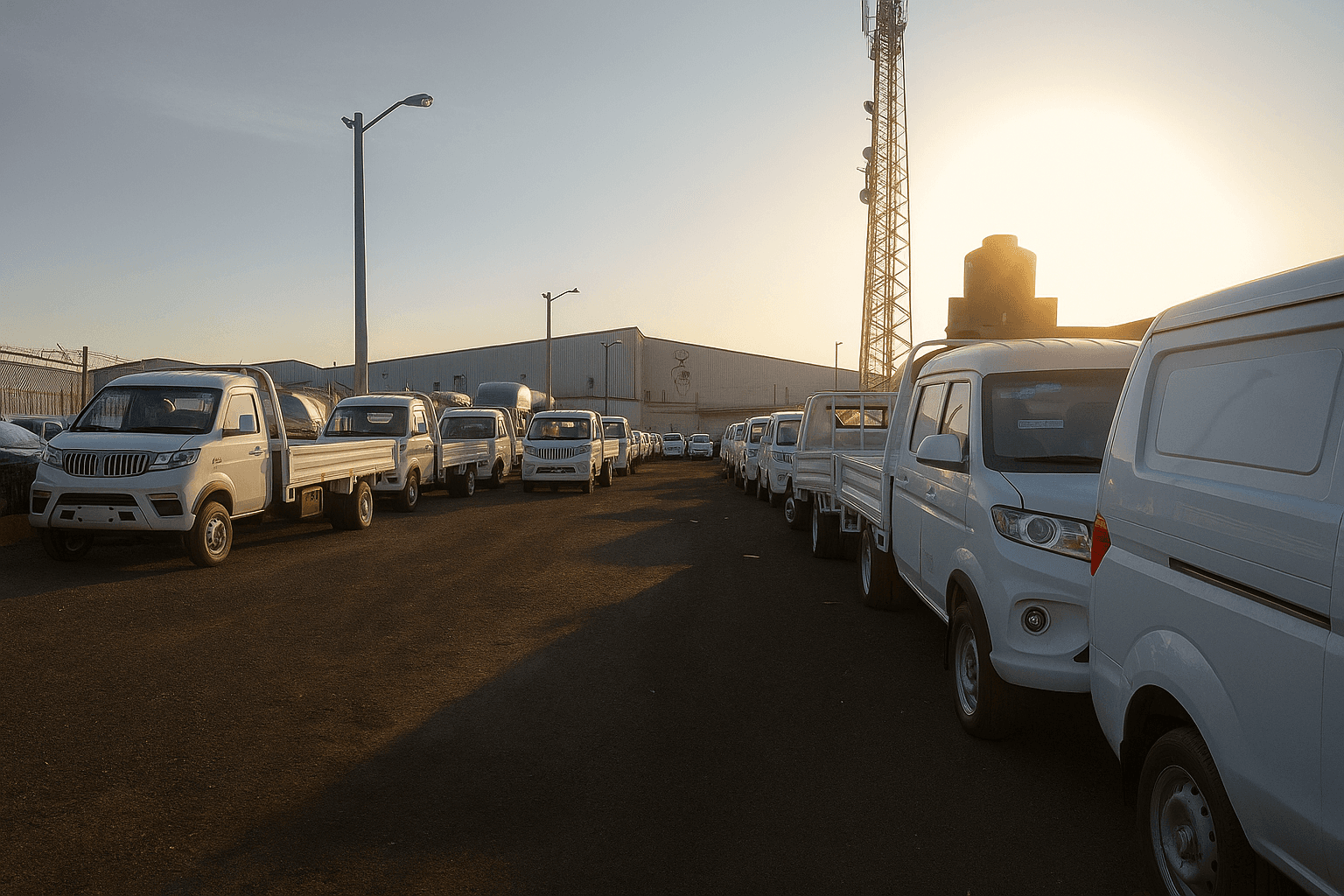 Vista panorámica del patio de maniobras de Peiper Unit Companies en Veracruz
